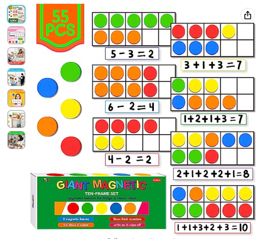 SpriteGru Magnetic Ten-Frame Set