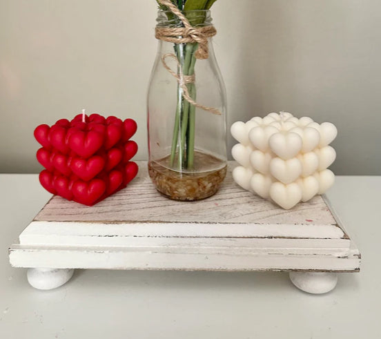 Heart Bubble Candle