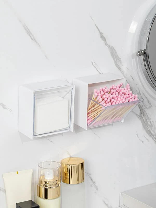 Wall-mounted Clear Cosmetic Storage Box