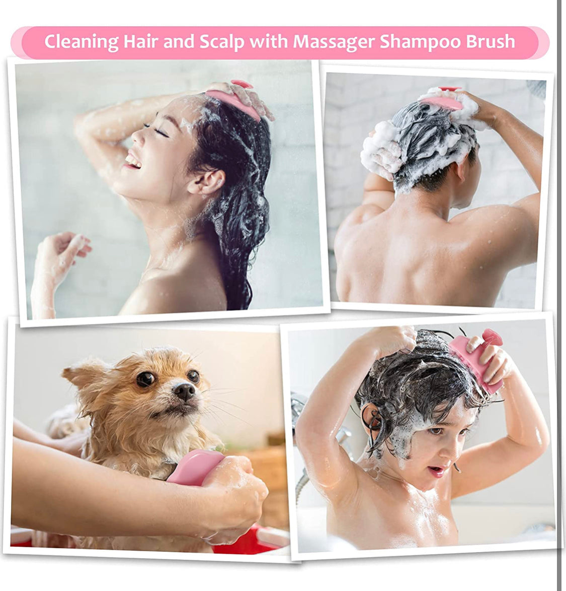 Hair Scalp Massager Shampoo Brush