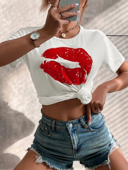 Lip Print Tee